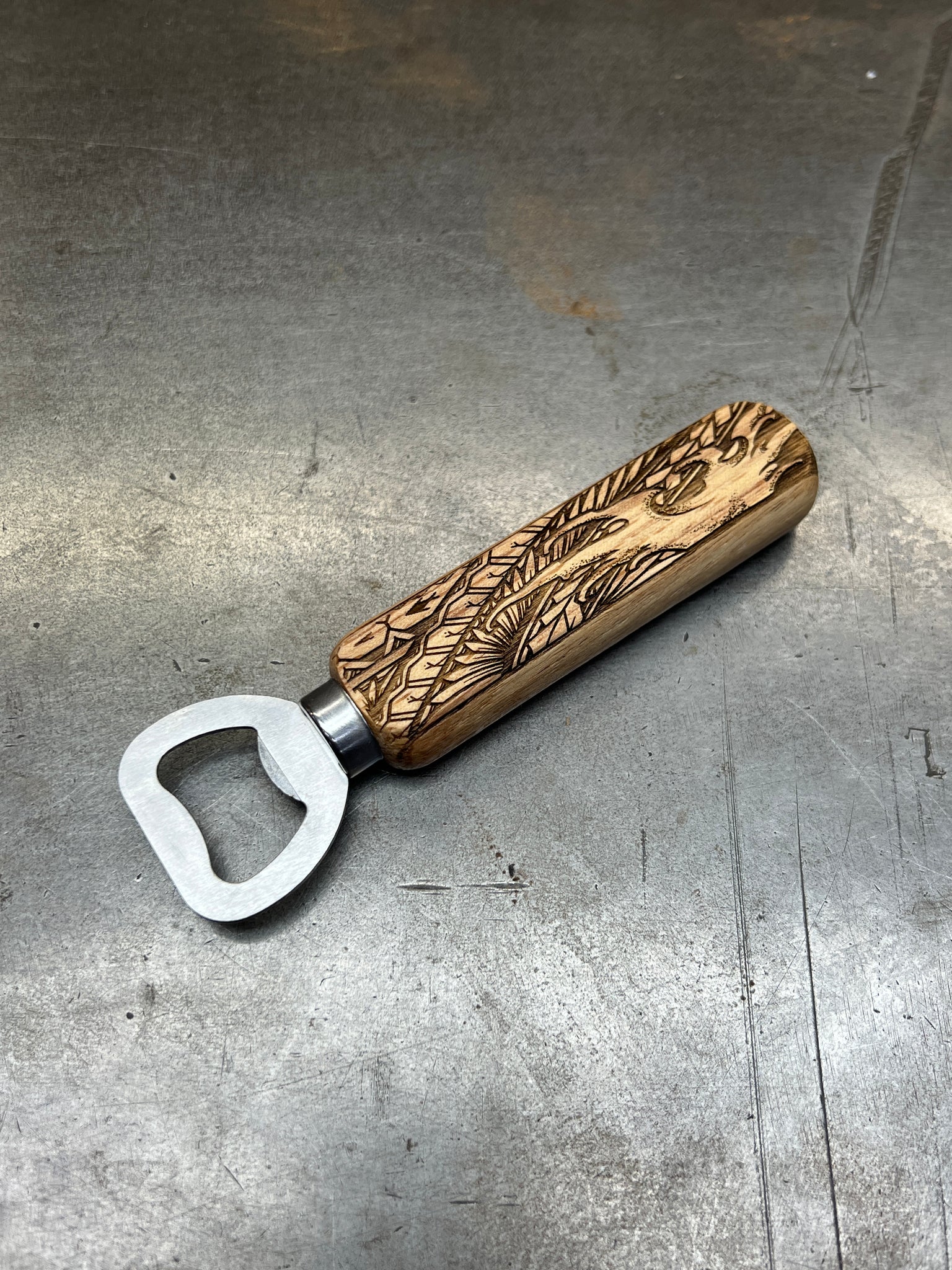 Wood Handle Bottle Opener – LaserBeast Lab